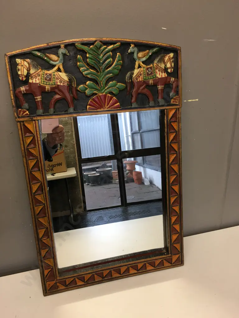 Mexican Themed Mirror. 55 x 35cm Image 1++