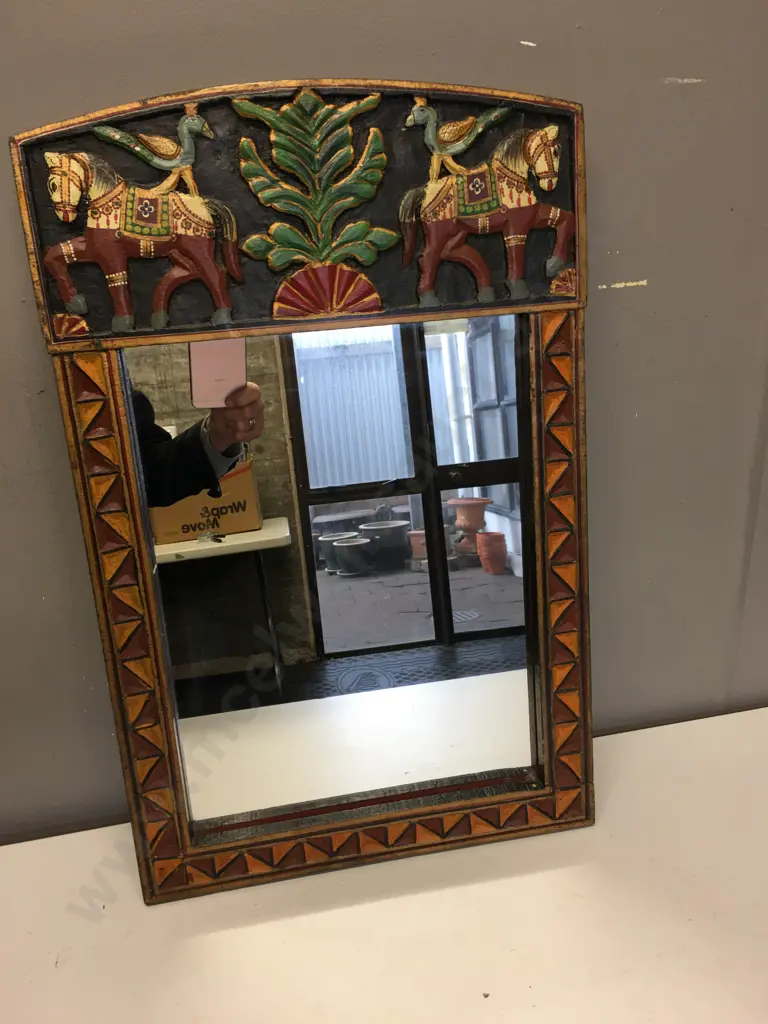 Mexican Themed Mirror. 55 x 35cm Image 1++