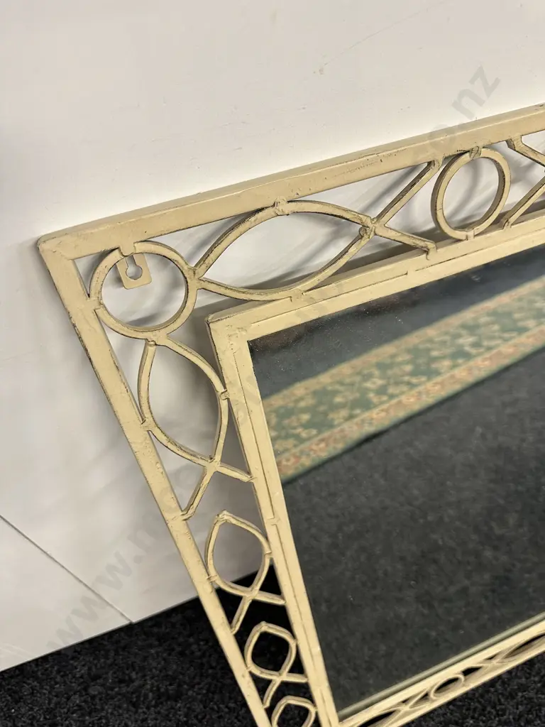 Cream Rectangular Mirror. 75 x 50cm Image 1++