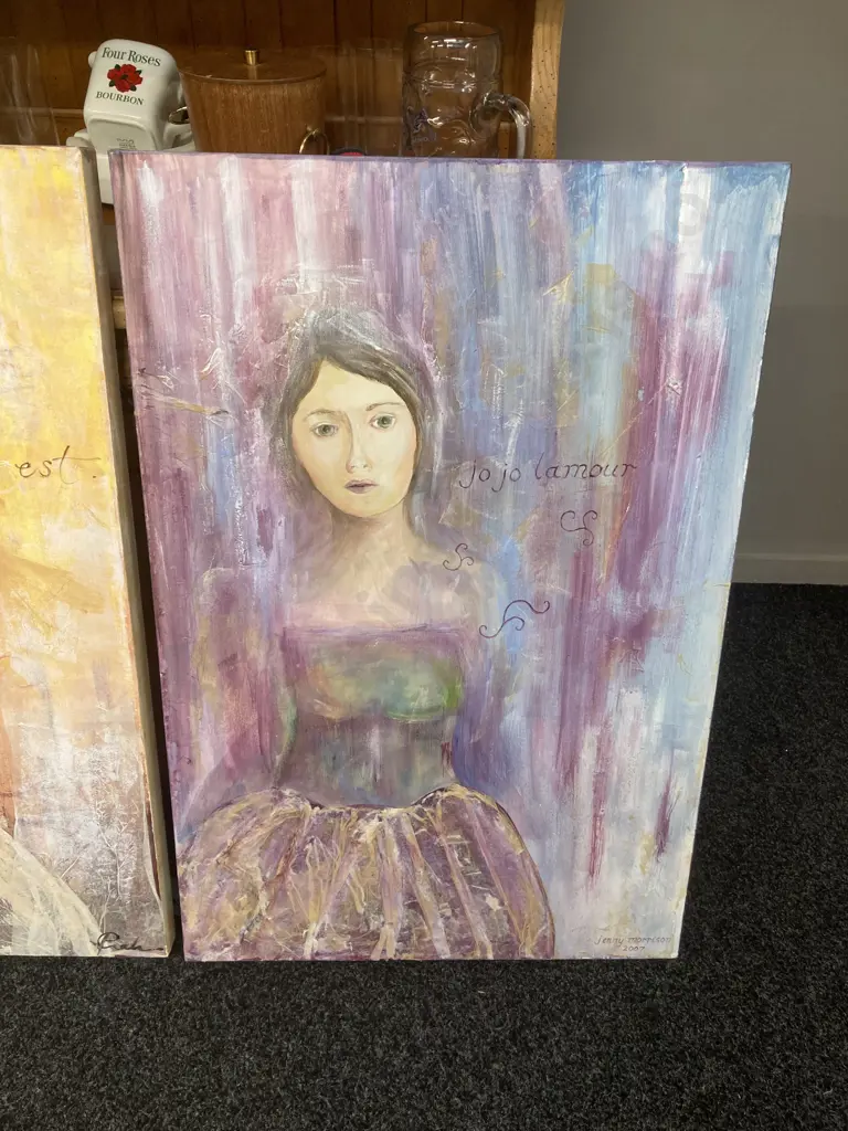Pair of Mixed Media Original Artworks. 92 x 61cm Image 1++
