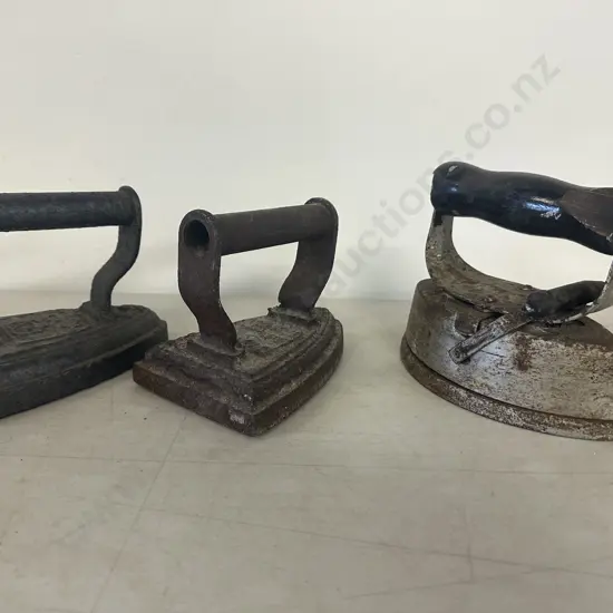 Lot of 3 Antique Sad Irons