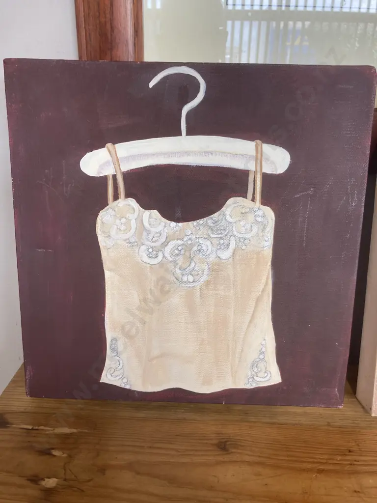 Lingerie 3 Piece Wall Art On Canvas. 30 x 30cm (Sold with 130) Image 1++