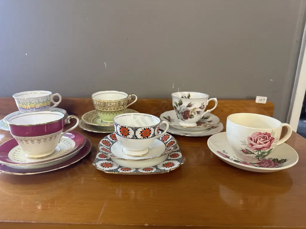 Selection Of Trios & Duo x1 Including Aynsley, Queen Anne Etc Image 1++