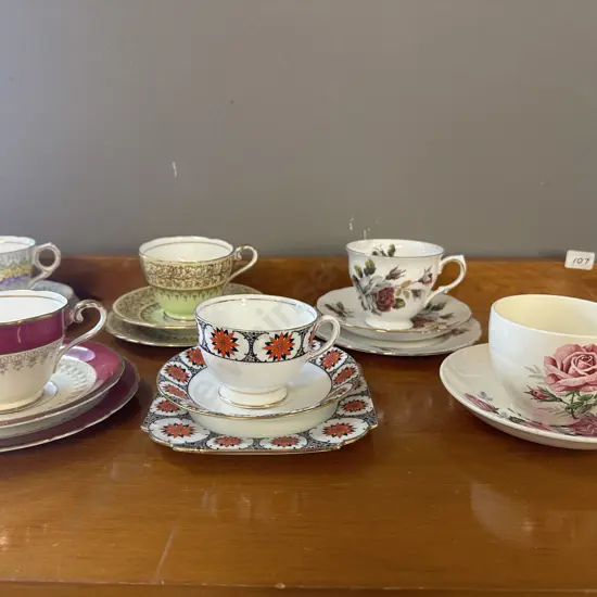 Selection Of Trios & Duo x1 Including Aynsley, Queen Anne Etc
