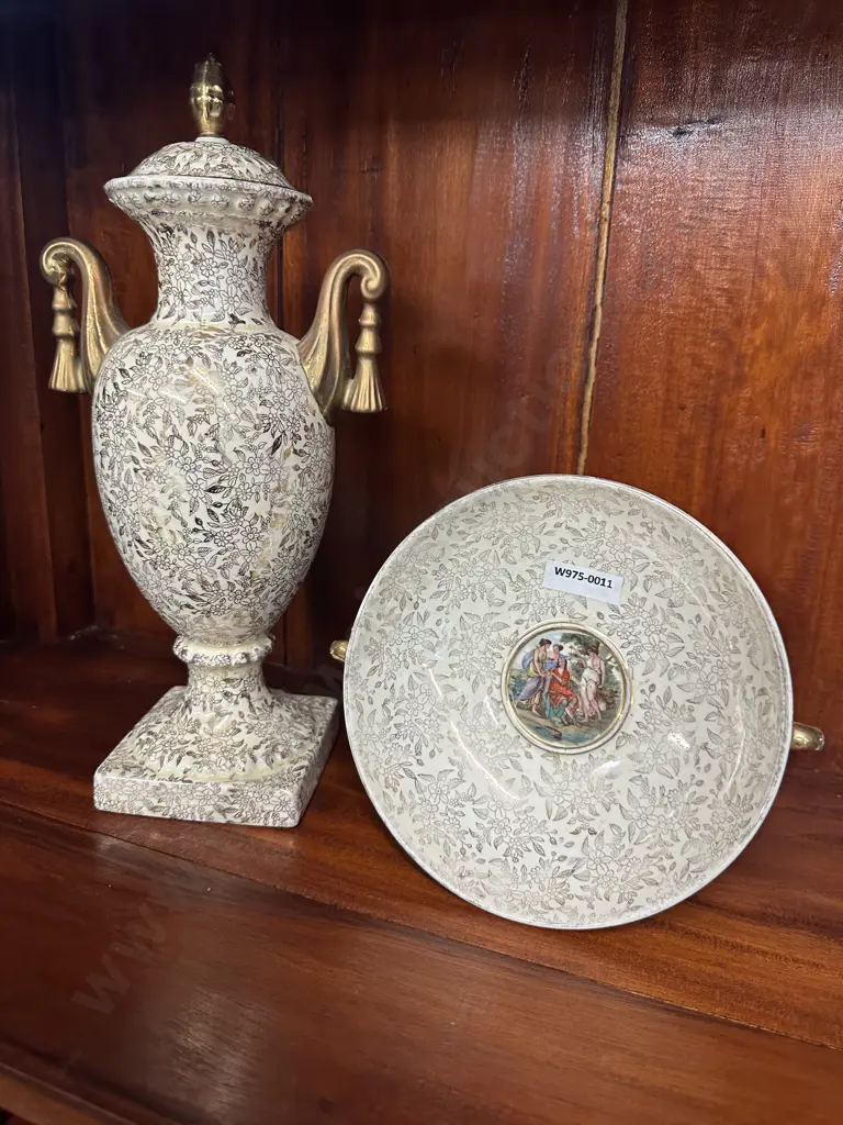 Empire English Ware Urn & Bowl Image 1++