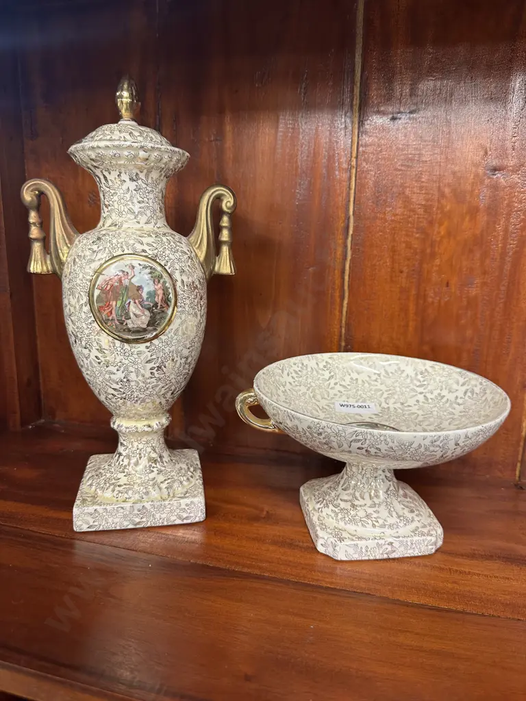 Empire English Ware Urn & Bowl Image 1++