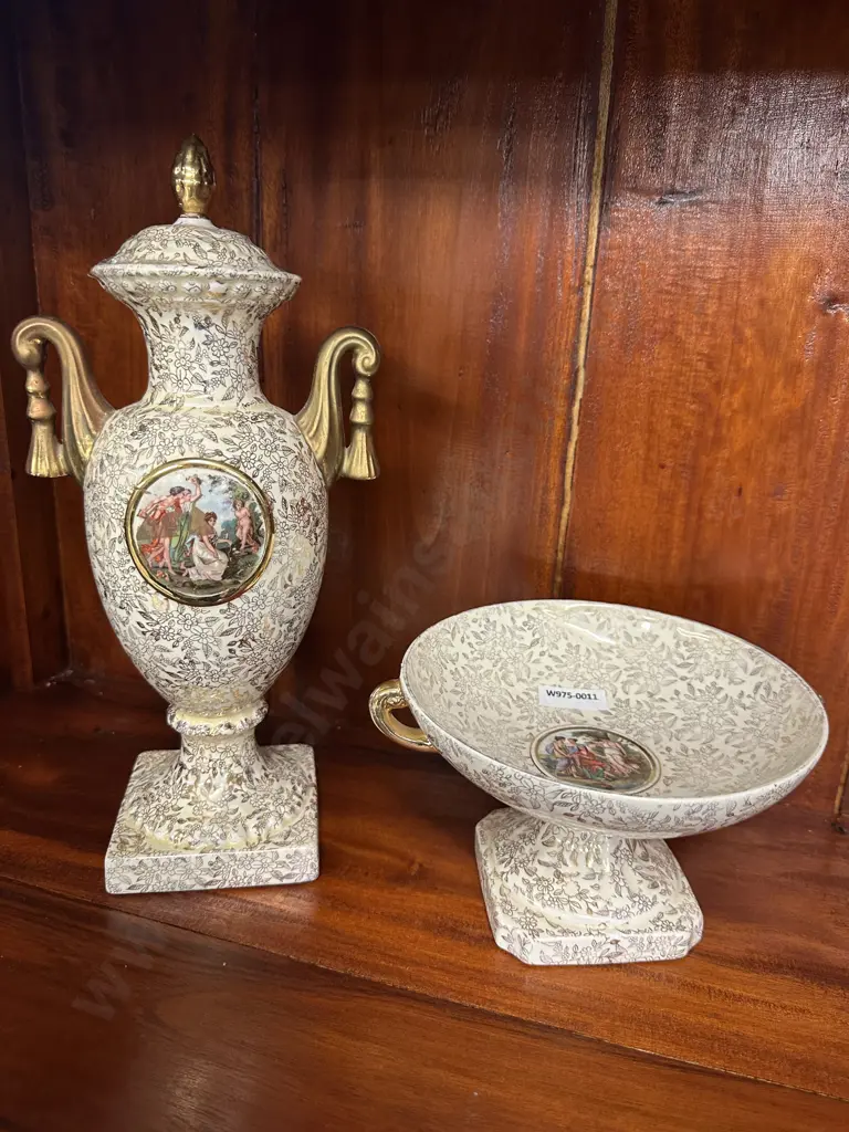 Empire English Ware Urn & Bowl Image 1++