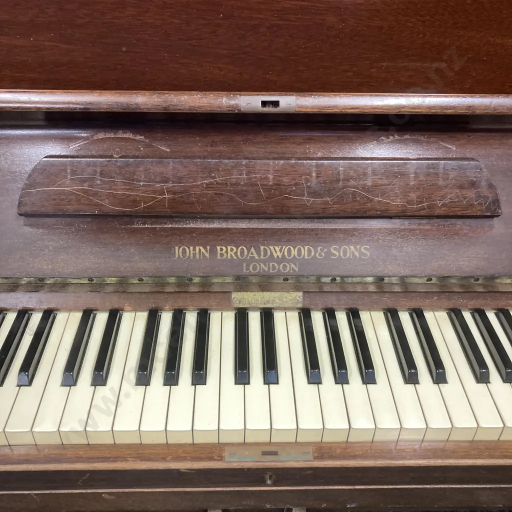 John Broadwood and Sons - 261064 Upright Piano, With Key Image 1++