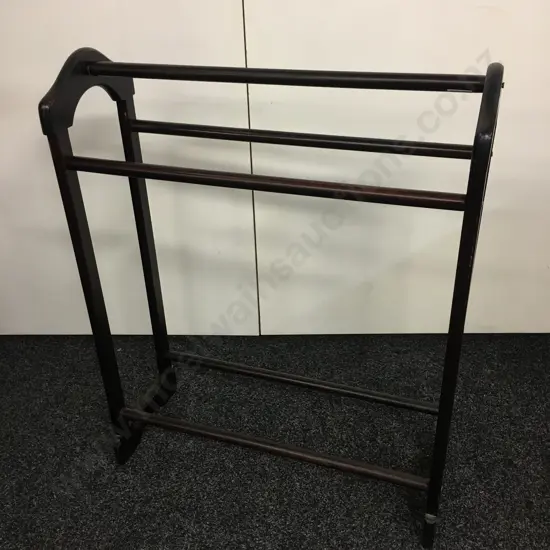 Wooden Freestanding Towel Rail. H80 W64 D25cm