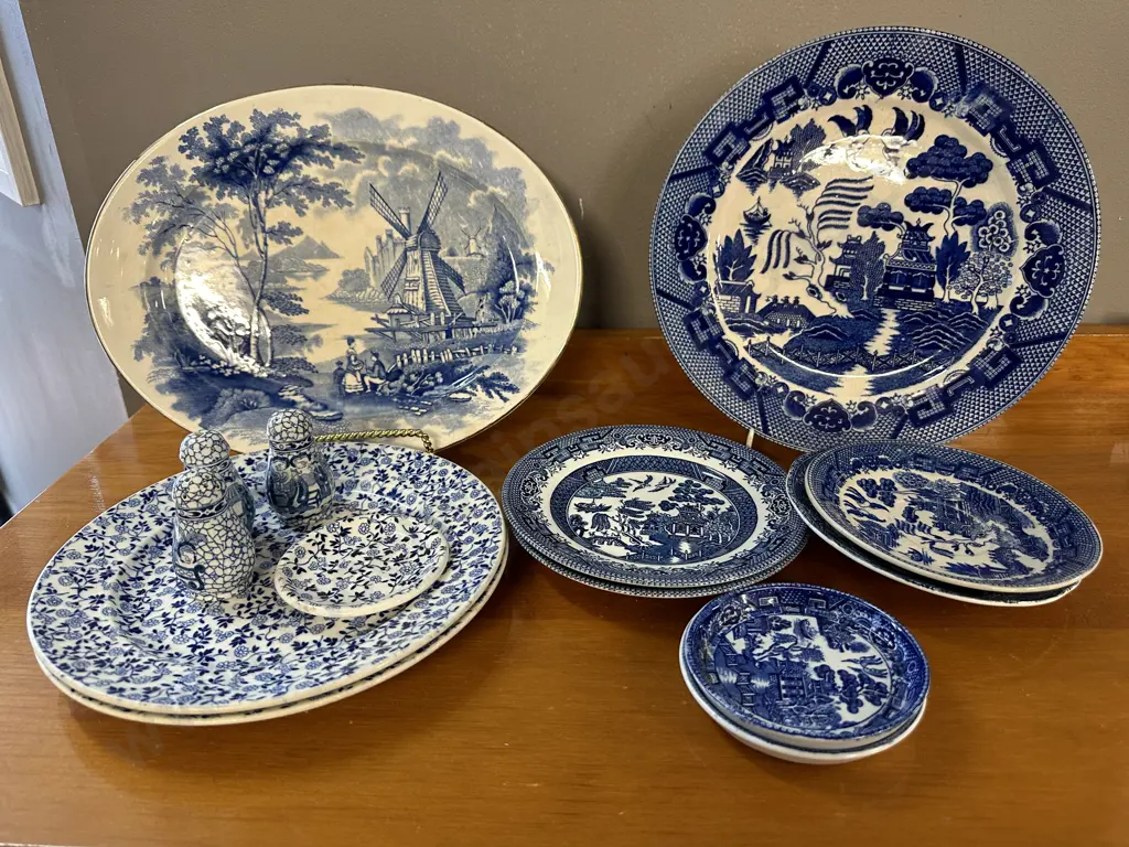 Selection Of Blue & White Dinnerware Image 1++