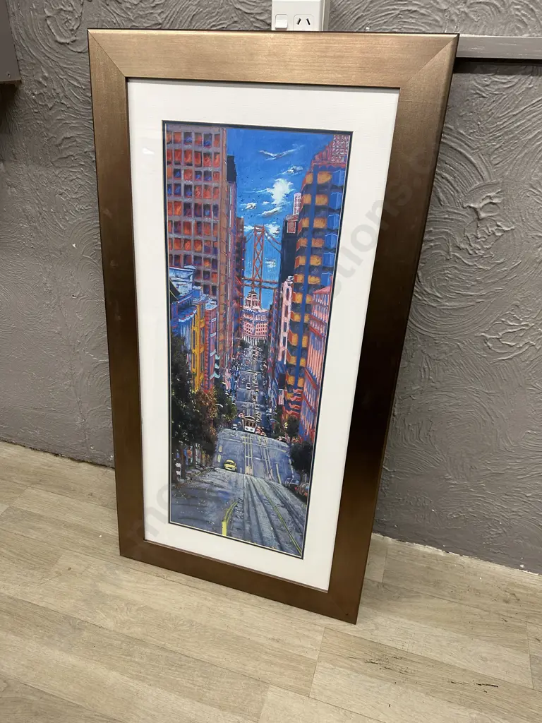 Framed Artwork Tall Buildings Image 1++
