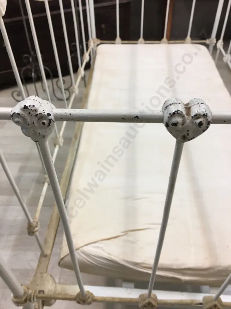 Antique Iron Child's Cot Image 1++