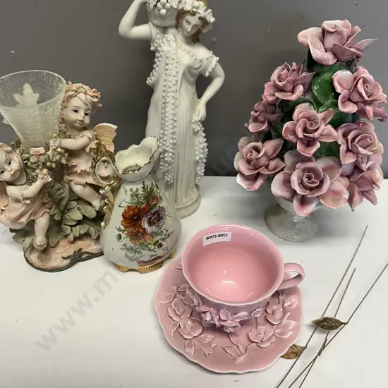 China Rose Tree, Cup & Saucer, Figurine Etc