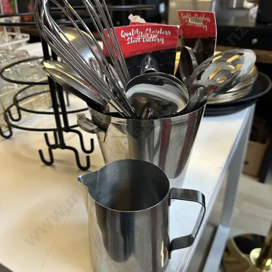 Stainless Wine & Champagne Ice Bucket, Kitchen Utensils, New Spoons, Stainless Steel Jug