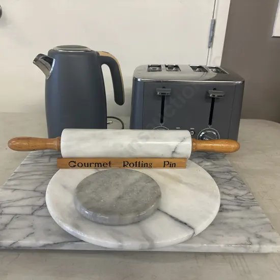 Gourmet Rolling Pin, Board, Anko 4 Slice Toaster & Jug