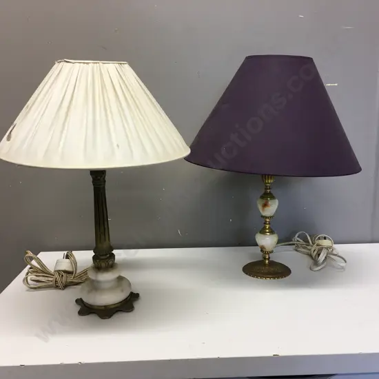 Pair of Brass Table Lamps