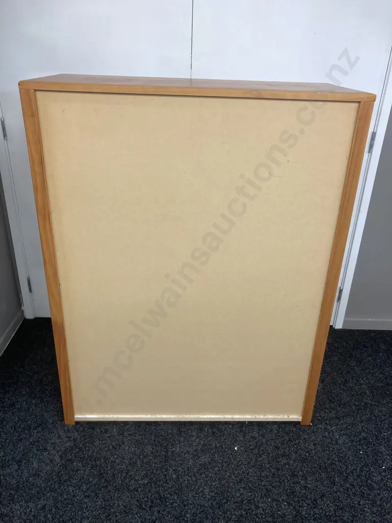 Pine & White Double Door Wardrobe, 2 Adjustable Shelves. H126 W98 D44cm Image 1++
