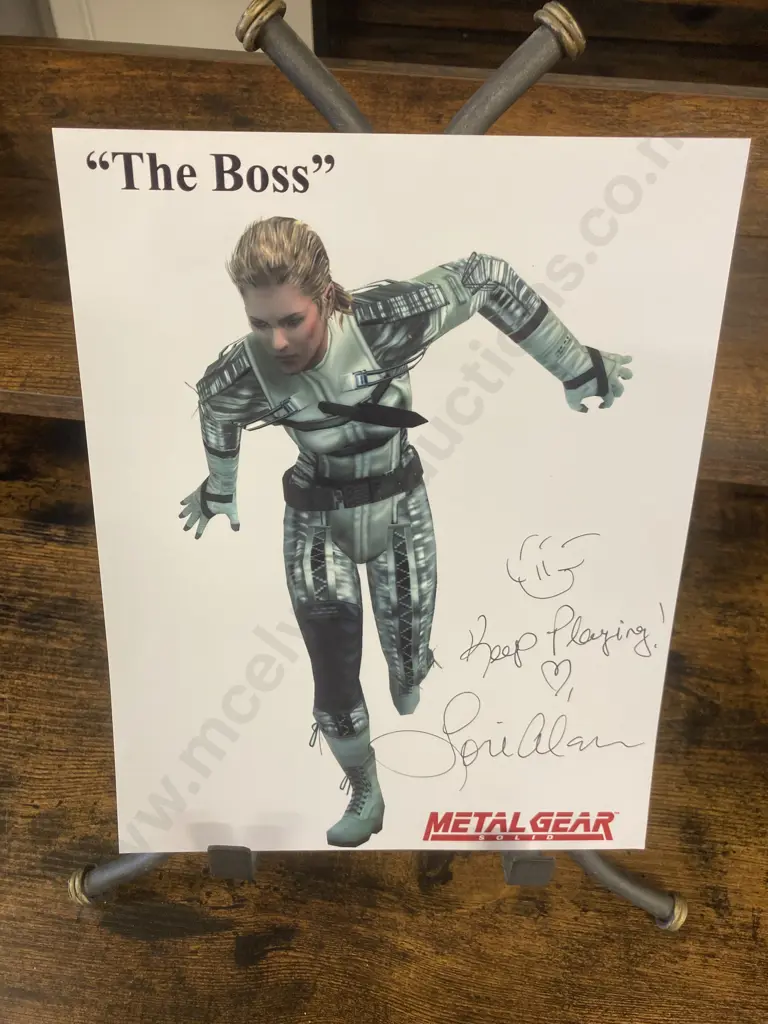 Lori Alan "The Boss" Metal Gear Solid Signed 10 x 8" Photo Image 1++