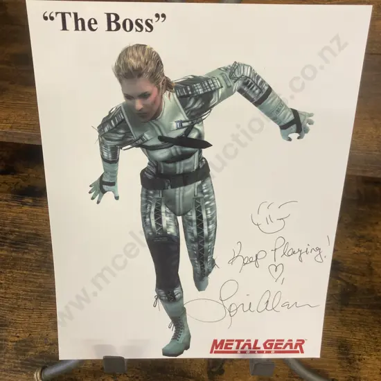 Lori Alan "The Boss" Metal Gear Solid Signed 10 x 8" Photo