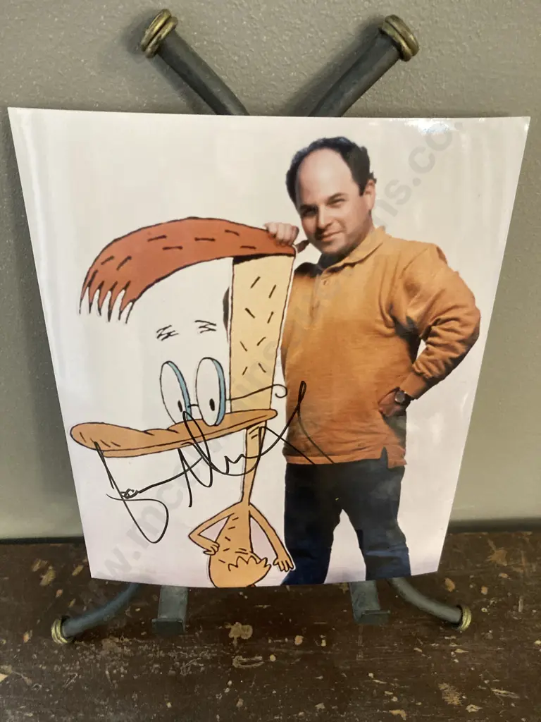 Jason Alexander Signed Duckman 25 x 20cm Photo Image 1++