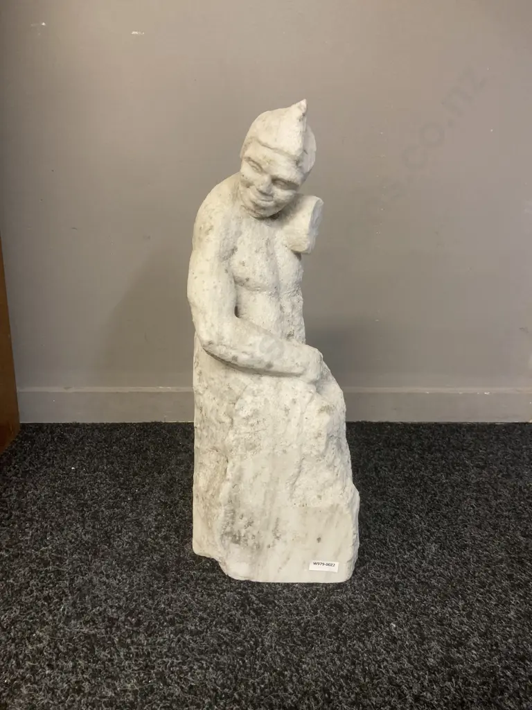 Marble? Figurine. H40 W18 D17cm Image 1++