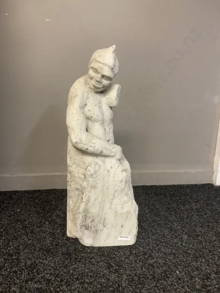 Marble? Figurine. H40 W18 D17cm Image 1++