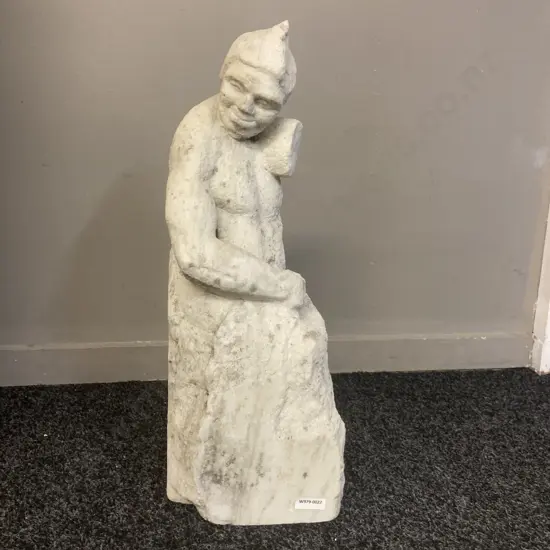 Marble? Figurine. H40 W18 D17cm