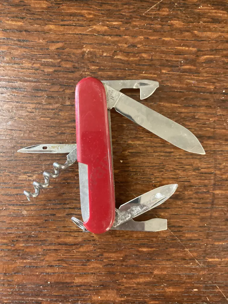 Maglite C Cell Torch, Victorinox Spartan Swiss Army Knife, Pair of Vintage Pocket Knives Image 1++