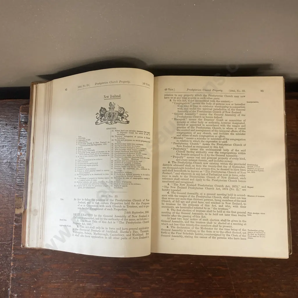Rare Antique The Statutes of New Zealand Image 1++