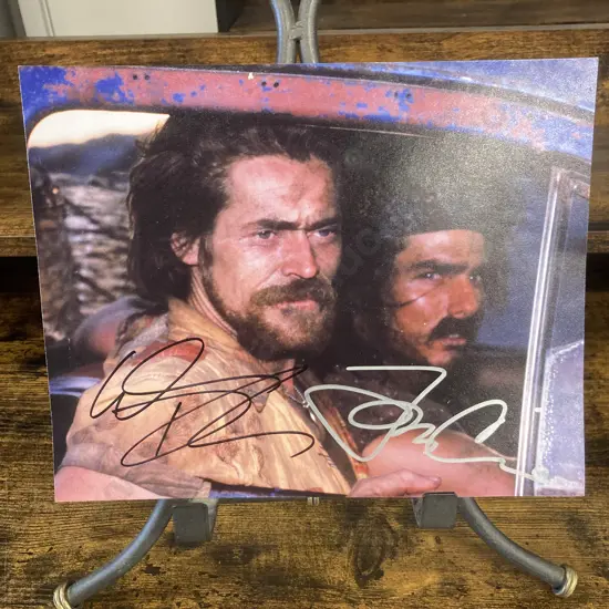 Willem Dafoe & Tom Cruise Signed 8 x 10" Photo 'Born On The Fourth Of July'