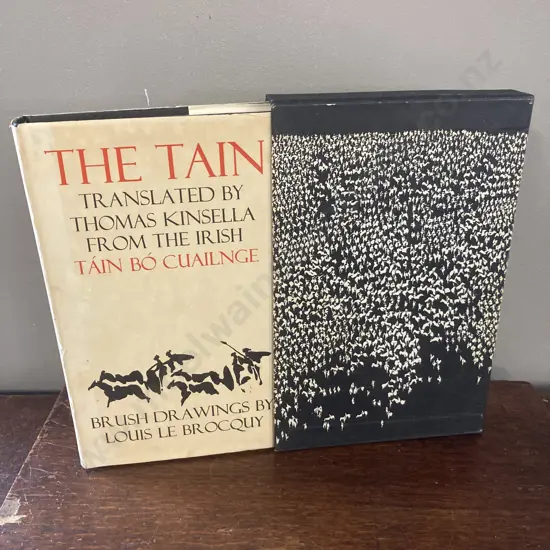 The Tain. Translated by Thomas Kinsella from the Irish with Brush Drawings by Louis Le Brocquy. Dolmen Editions IX