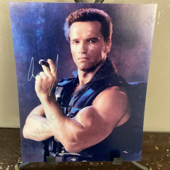Arnold Schwarzenegger  Autographed 25 x 20cm Photograph With COA