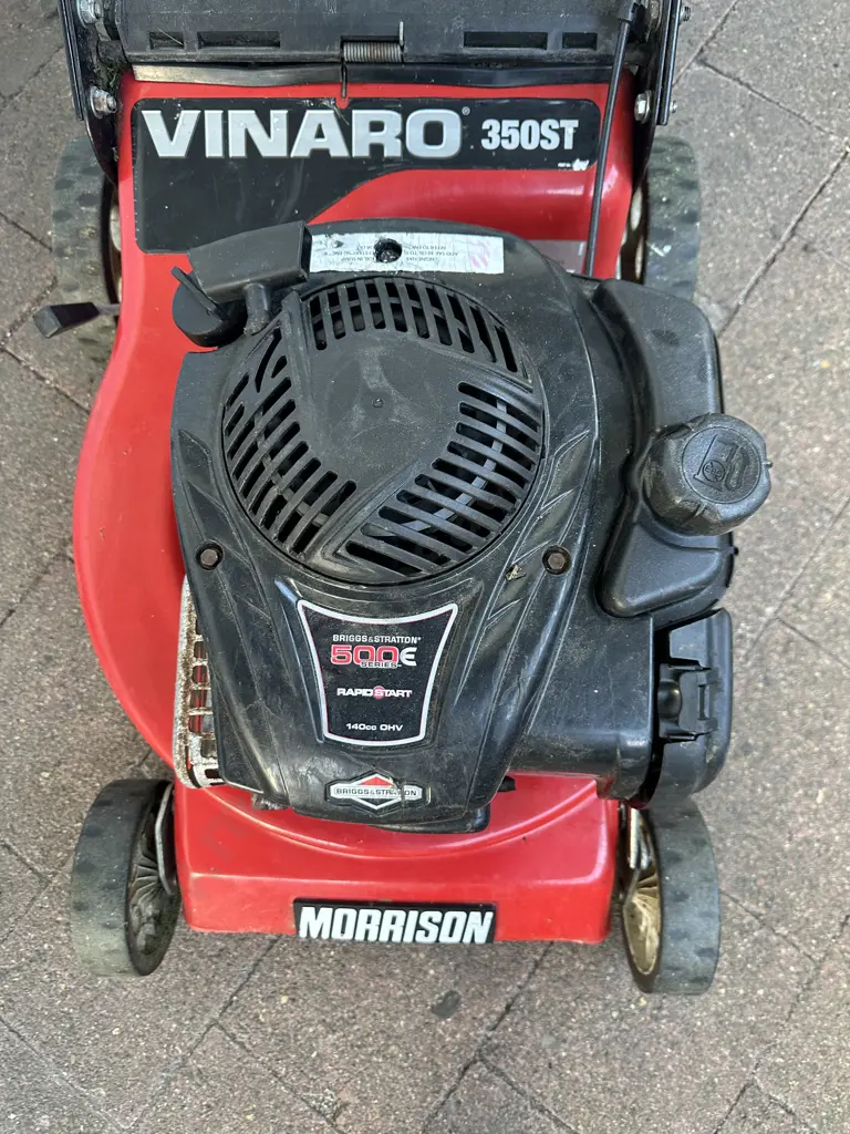 Morrison Vinaro 350ST Lawnmower With Catcher, B&S 500E, 140cc Image 1++