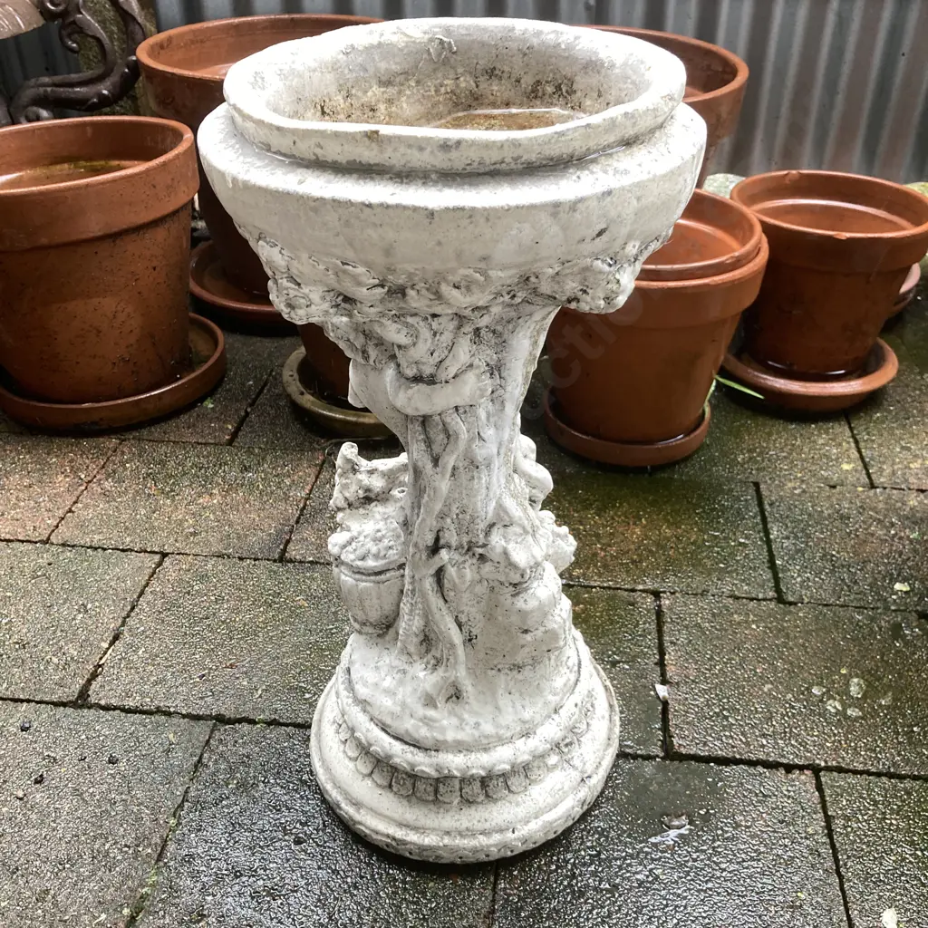 Classical Design Concrete Bird Feeder. 51 x 26cm Image 1++