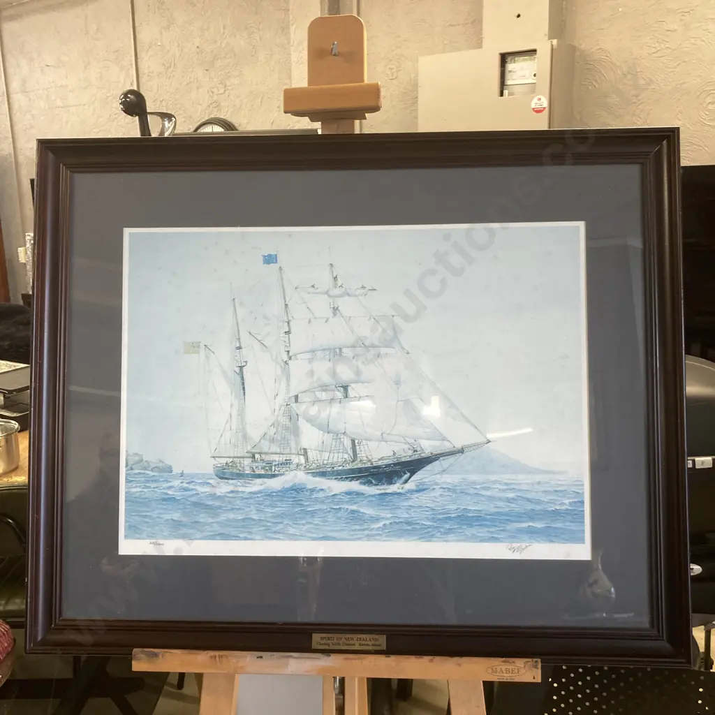 "Spirit Of New Zealand" by Roger Morris Signed Limited Edition Print 612/1000, 65 x 82cm Glazed Framed Image 1++