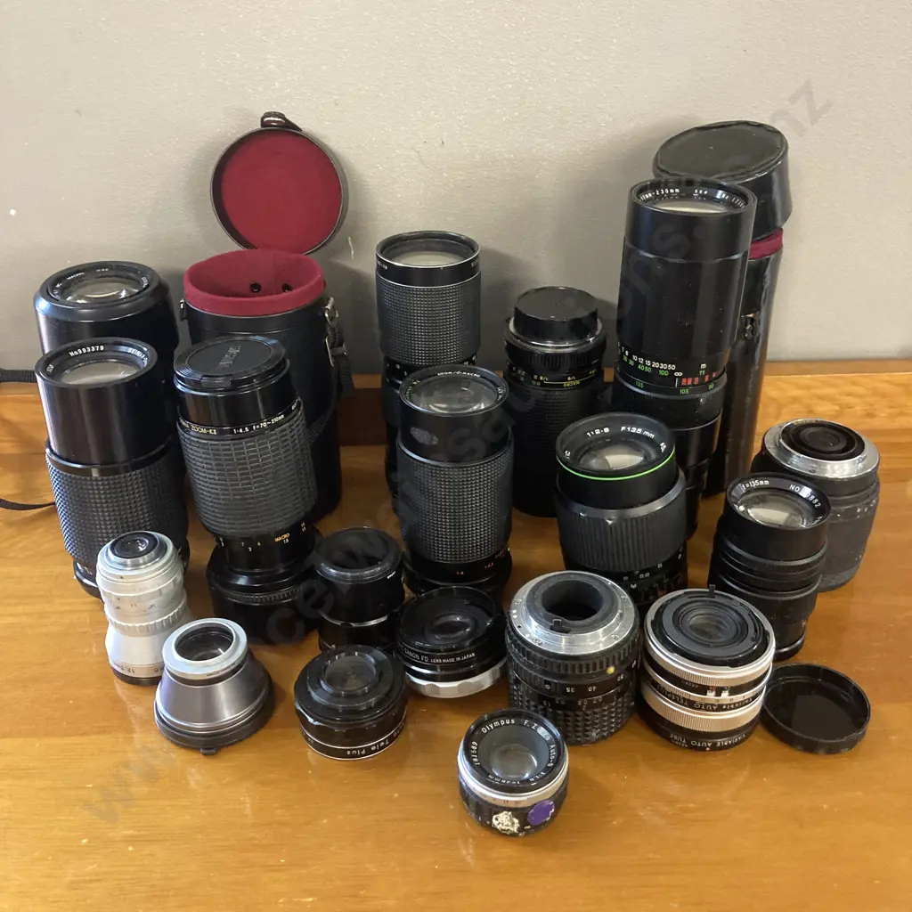 Assorted Camera Lenses Image 1++