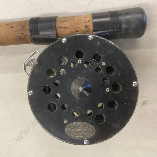 Vintage Hurricane Canadian Fly Fishing Reel, Made in Japan With a KiIlwell Statesman Safari Rod