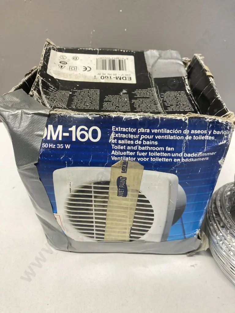 EDM-160 Extraction Fan, Assorted Vertical Covers & Tube Image 1++