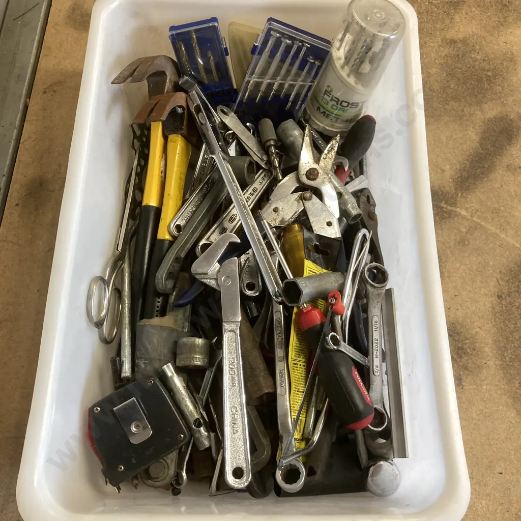 Clear Bin Assorted Tools Image 1++