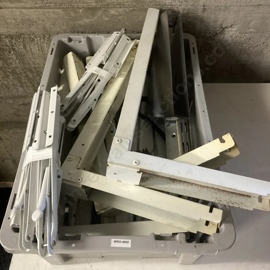 Box Lot Microwave Shelves, Folding Spring Loaded Brackets, Slat Wall Fittings Etc Image 1++