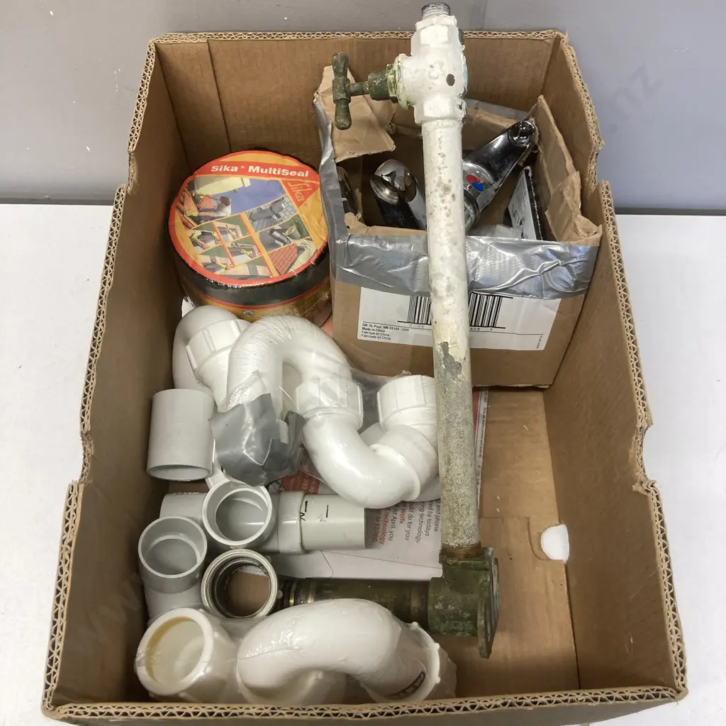 Box Lot Plumbing, Sika Multiseal Etc (Sold With -06) Image 1++