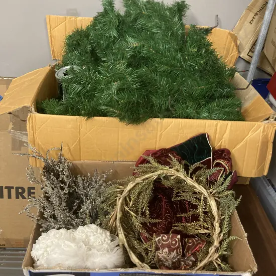  Christmas Tree & Assorted Decorations