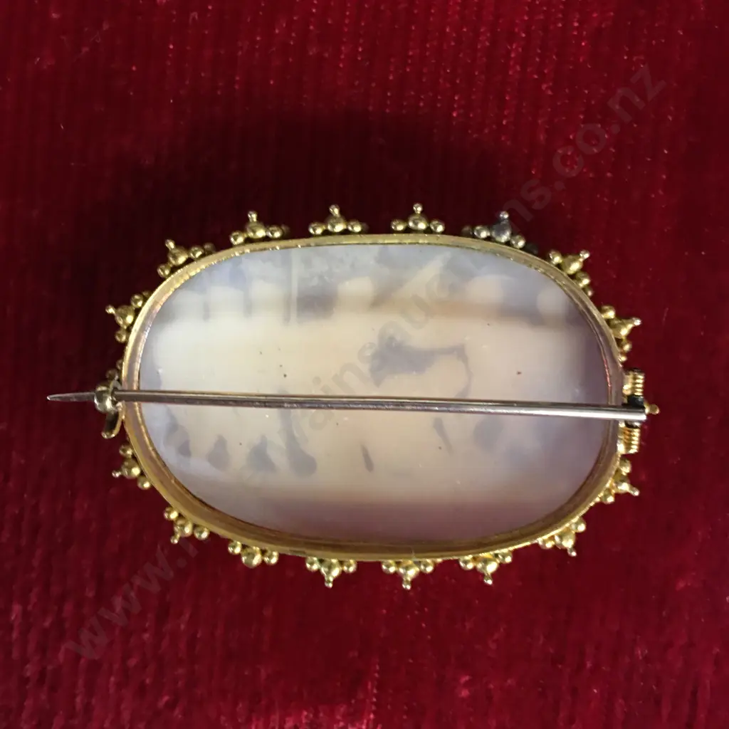 Stunning Exquisite Georgian 22k Gold Cameo Brooch - Neoclassical Shell Cameo Image 1++