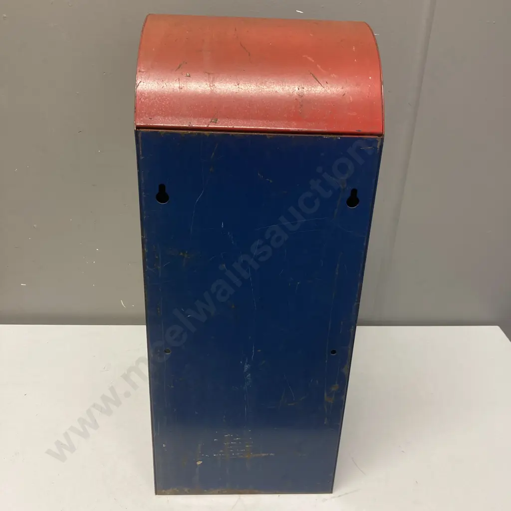 Vintage Selectra Postage Vendor Model S67, USA Postage Stamp Coin-Op Metal Vending Machine. H57 W23 D27cm Image 1++