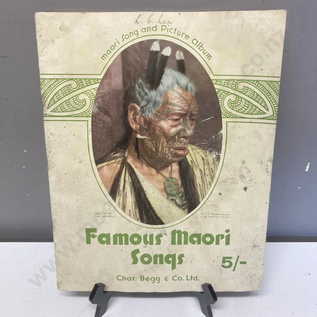 Famous Maori Songs; Maori Song & Picture Album, Paperback, Published By Chas. Begg & Co Ltd (Auckland) 1926 Image 1++