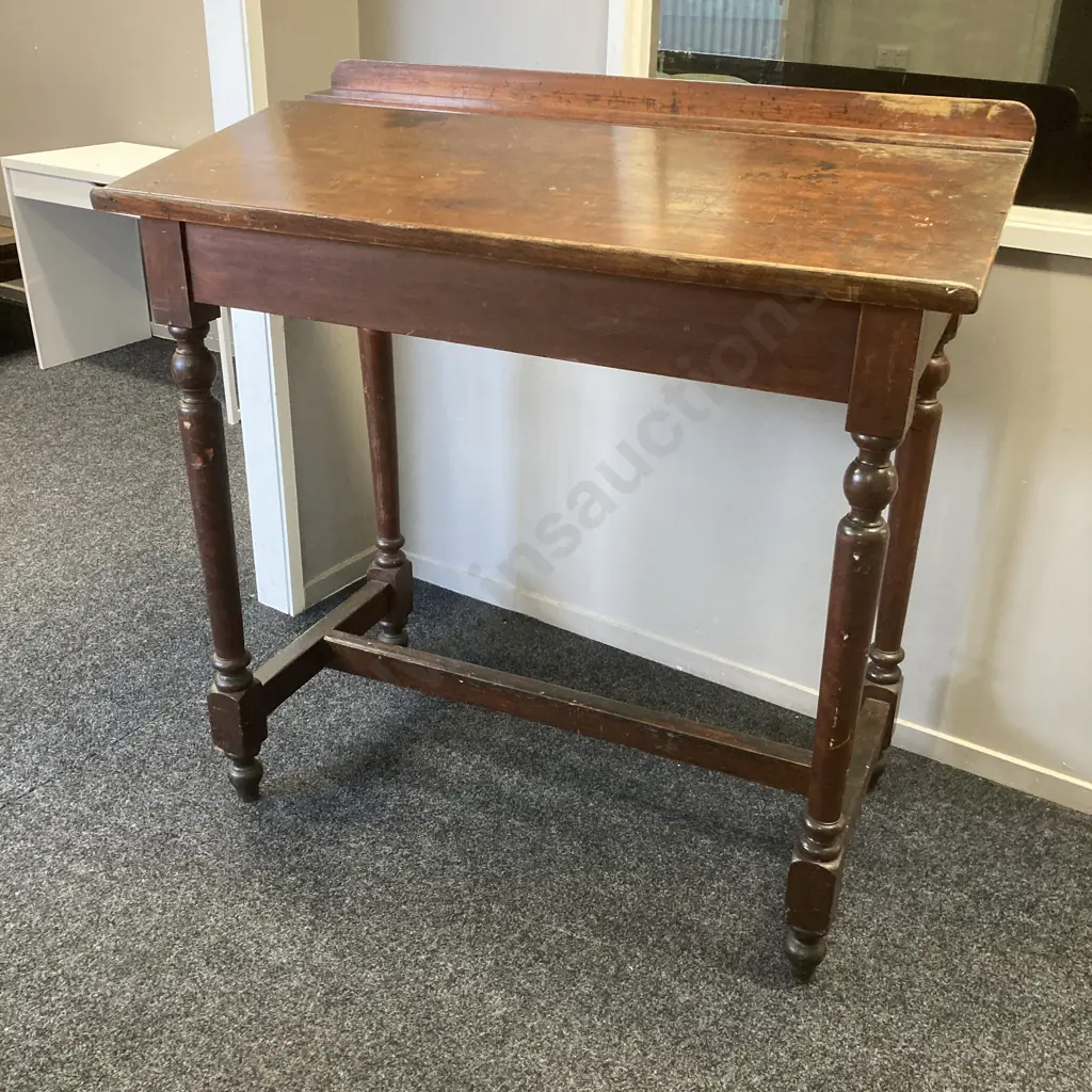 Early Large Victorian Ledger Desk. H123.5 W122 D66cm Image 1++