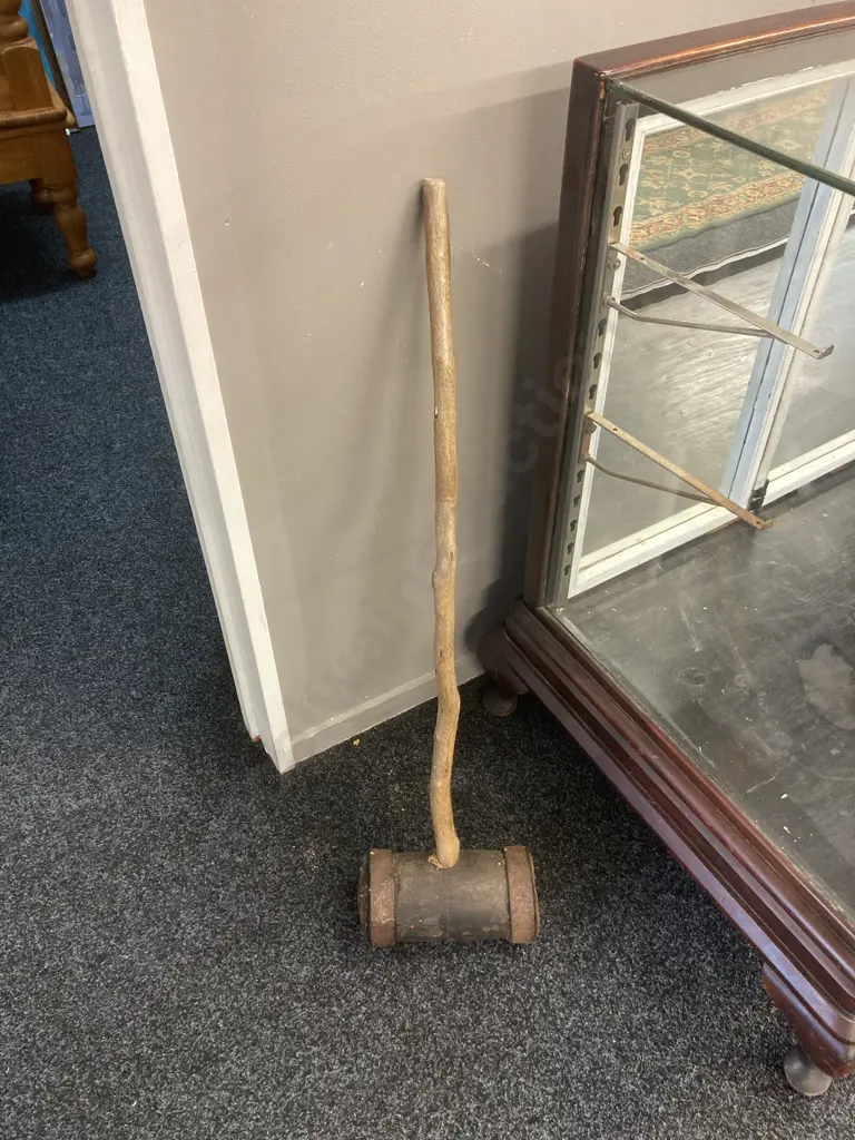 Vintage Wooden Maul With native Wood Handle. L93cm Image 1++