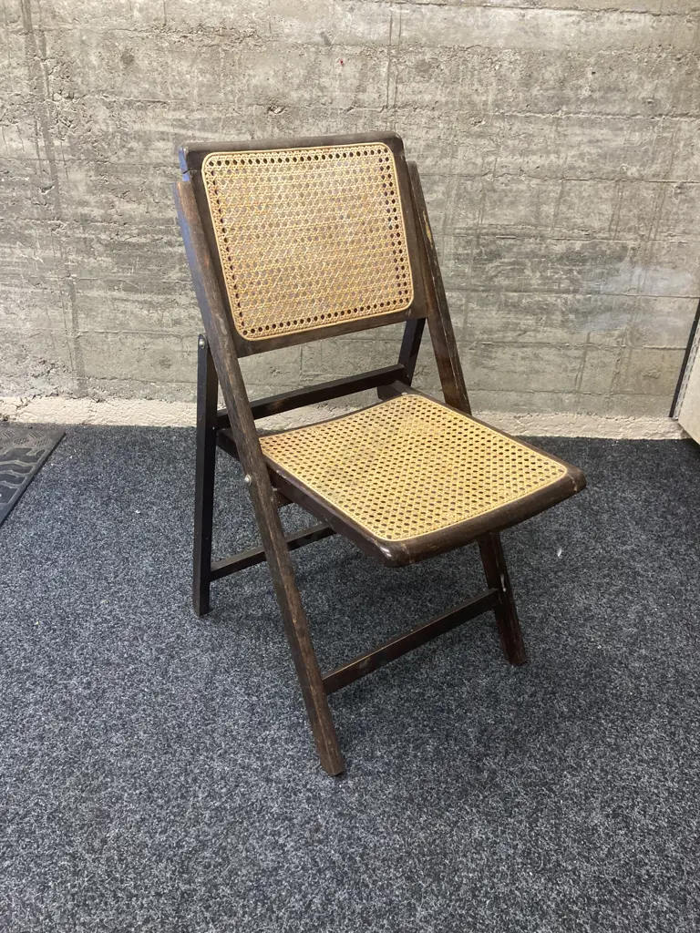 Vintage Folding Bergere Chair Image 1++