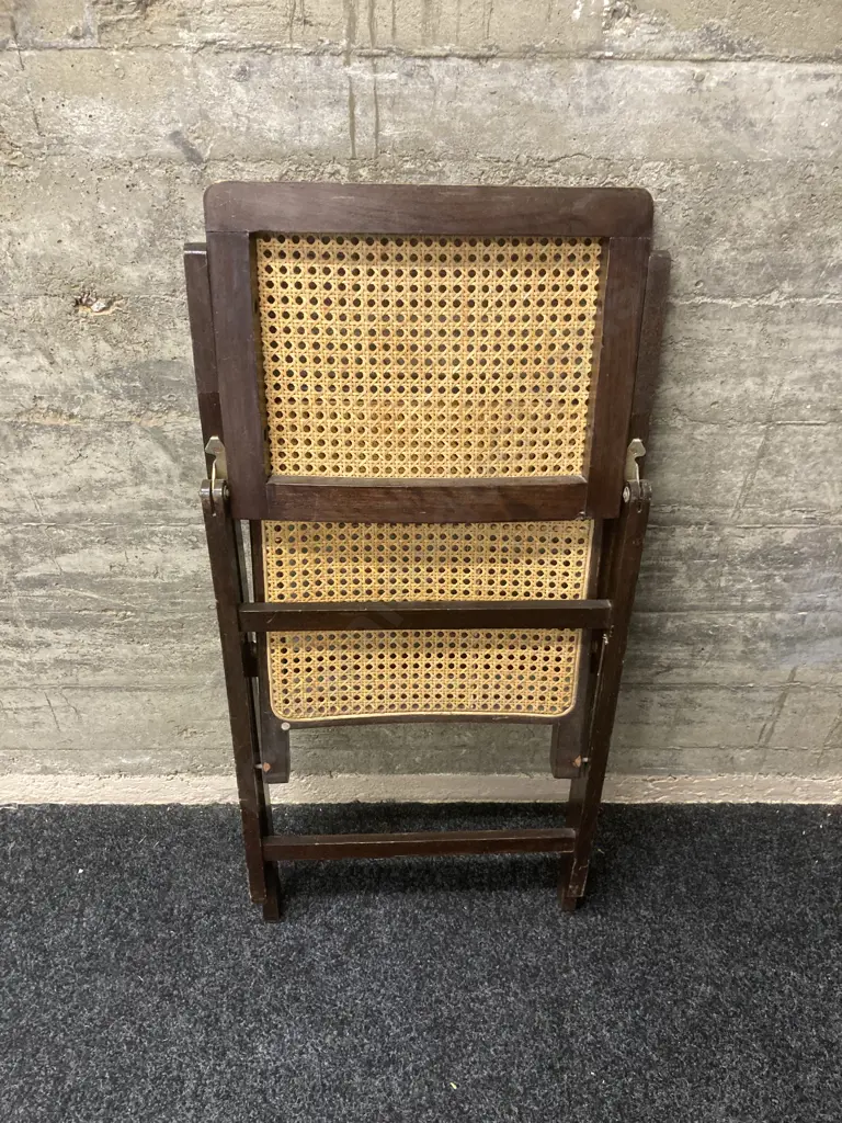 Vintage Folding Bergere Chair Image 1++