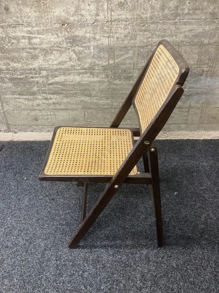 Vintage Folding Bergere Chair Image 1++